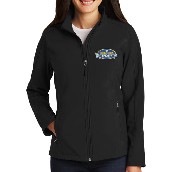 The Auto Spa Express Embroidered  - Ladies Core Soft Shell Jacket Thumbnail