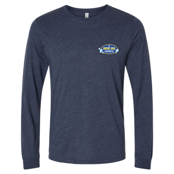 Printed The Auto Spa Express - Unisex Heather CVC Long Sleeve Tee Thumbnail