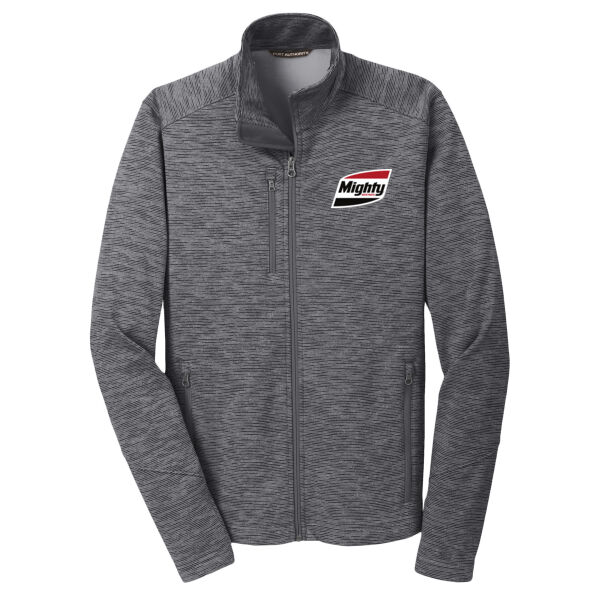 Printed Mighty Auto Parts - Digi Stripe Fleece Jacket Thumbnail